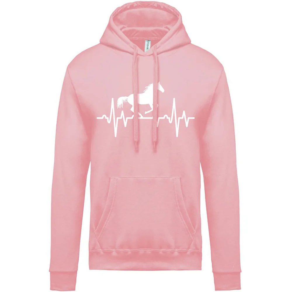 Dámská mikina Heartbeat — Světle růžová
