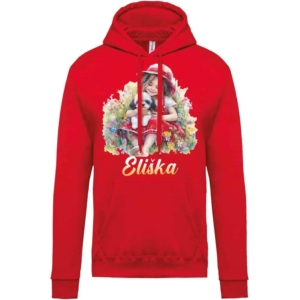 Dětská mikina Red Girl — Červená
