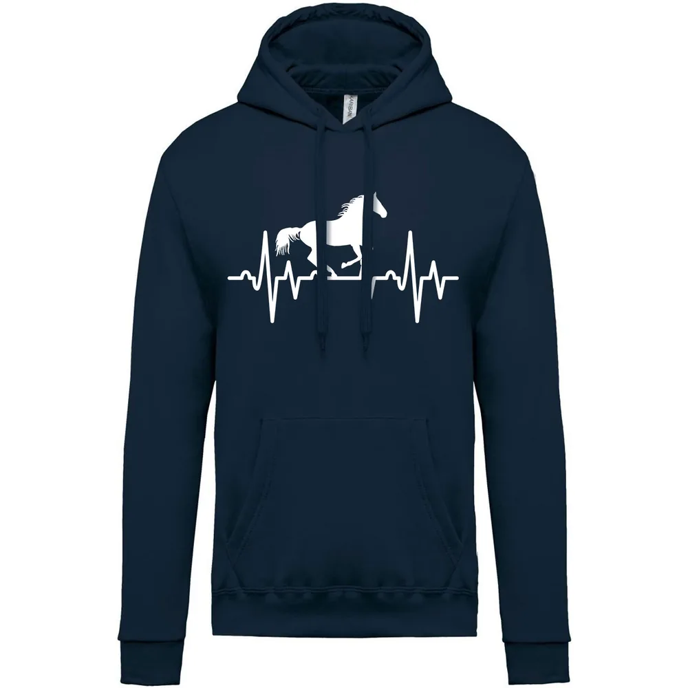 Pánská mikina Heartbeat — Námořnická modrá